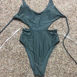 Green American Eagle One Piece Bathing suit